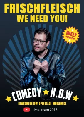 Bild: Weltpremiere: "Comedy N.O.W." am 13. Januar 2018 live aus dem BKA-Theater - und als Stream weltweit im Netz!