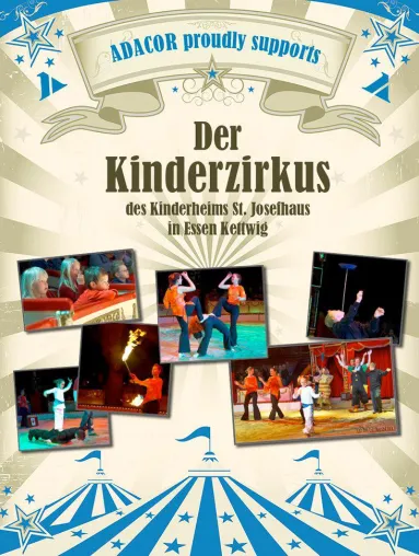 Bild: ADACOR macht Weihnachtsspende an Zirkusprojekt eines Kinderheims