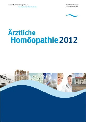 Bild: Jahresprogramm Weiter- und Fortbildung Ärztliche Homöopathie 2012 ist erschienen