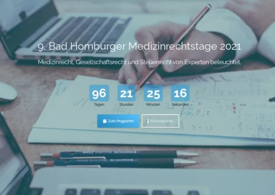 Bild: 9. Bad Homburger Medizinrechtstage 2021