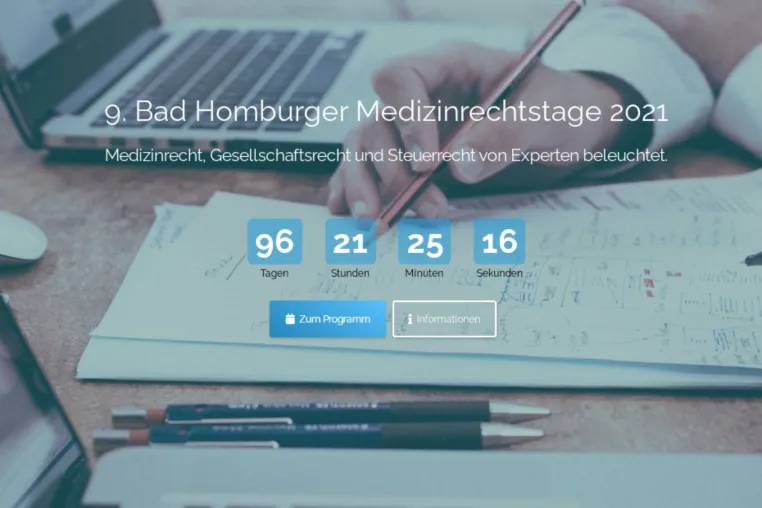 Bild: 9. Bad Homburger Medizinrechtstage 2021