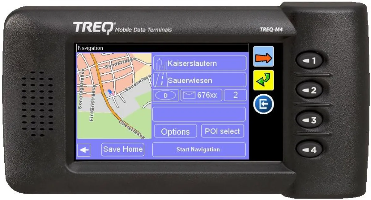 SATLOG-CN Mobile Data Terminal TREQ-M4 für Nachrichtenübermittlung an Nutzfahrzeuge