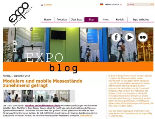 Bild: Neuer Expo-Blog gibt wertvolle Tipps