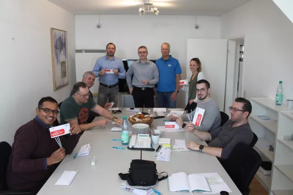 Bild: DKMS Registrierungs-Aktion bei Link Innovation