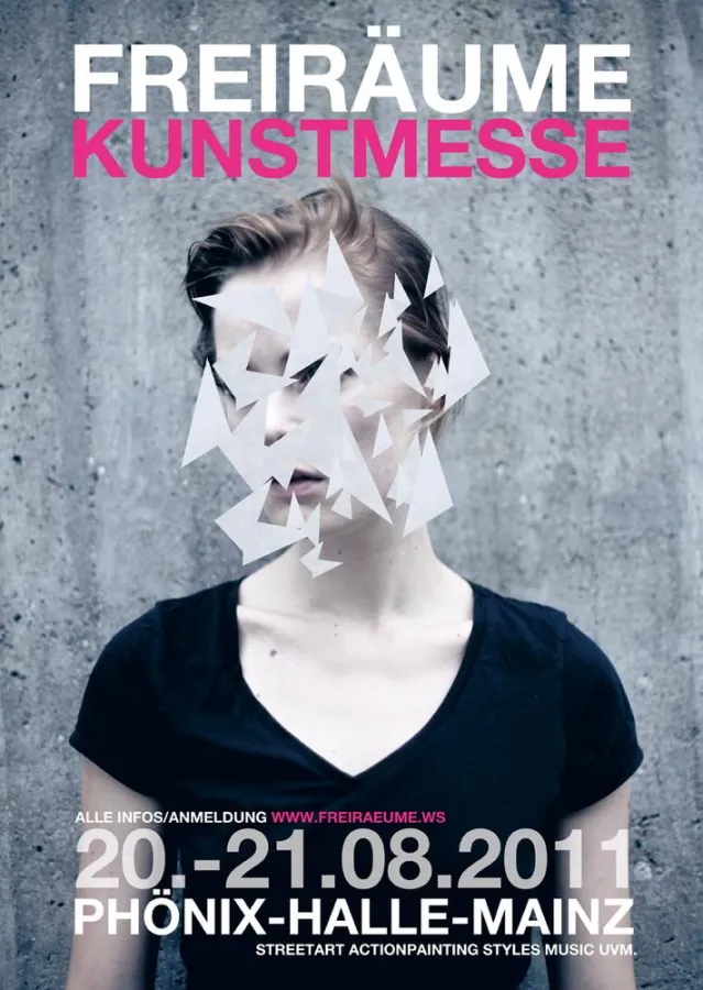 Plakat der Kunst- und Kulturmesse Freiräume