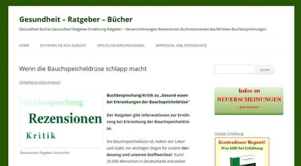 Portal gesundheit-ratgeber-buecher.de