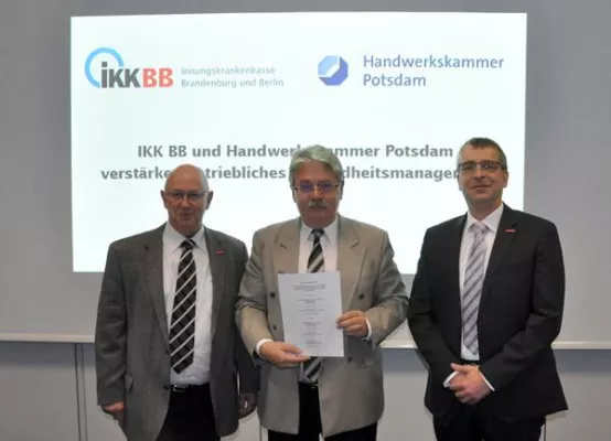 Bild: IKK BB und Handwerkskammer Potsdam verstärken betriebliches Gesundheitsmanagement