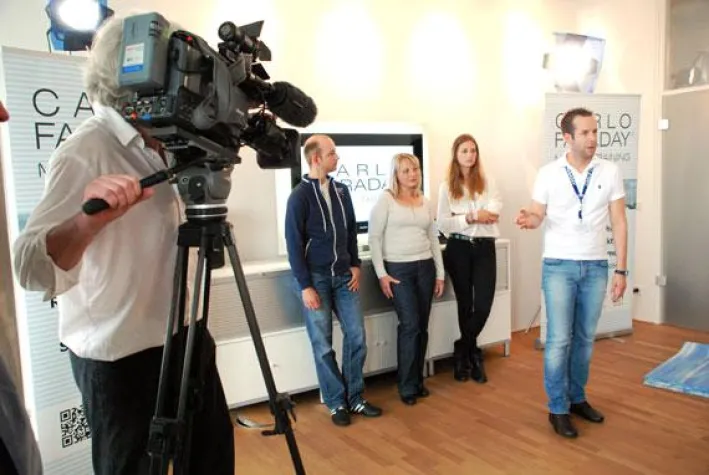 CARLO FARADAY ist in Deutschland bekannt aus Fernsehen und Rundfunk Bild: CARLO FARADAY ist in Deutschland bekannt aus Fernsehen und Rundfunk