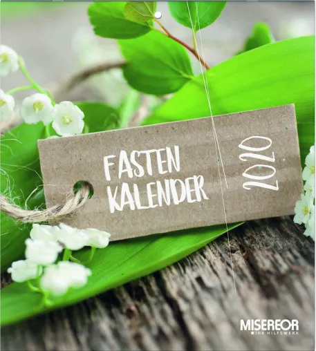 Bild: Der MISEREOR-Fastenkalender 2020 ist erschienen