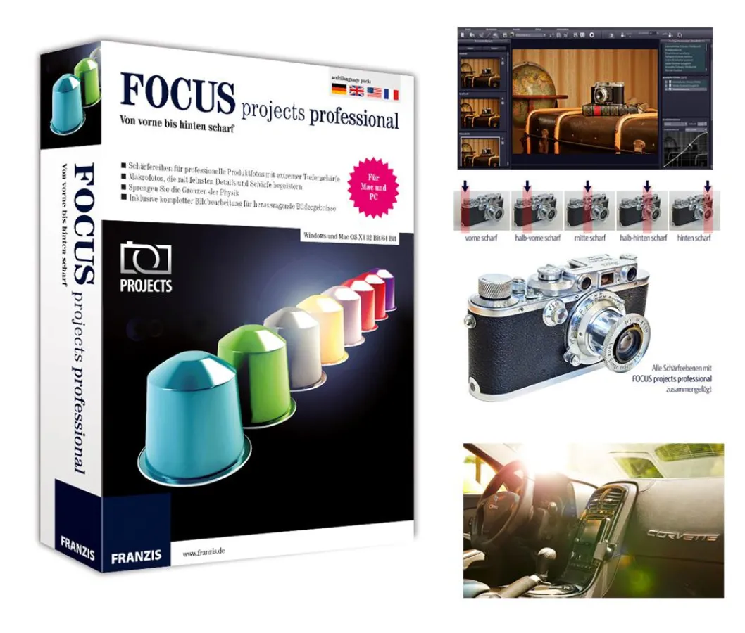 Neuentwicklung FOCUS projects - Brillante Tiefenschärfe in der Fotografie