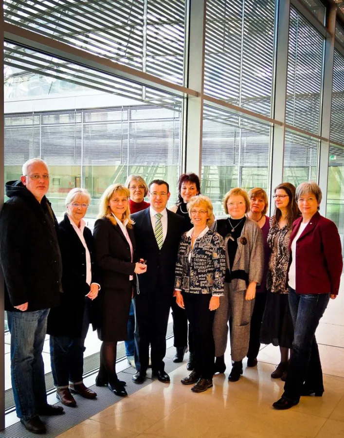 Treffen der Bundesverbände mit Syilvia Canel im Reichstag