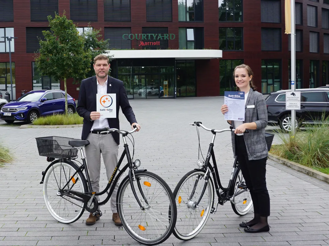 Courtyard by Marriott als bett+bike-Hotel zertifiziert (© WMG Wolfsburg)