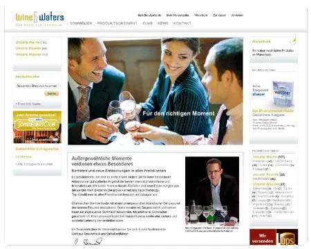 Bild: Internetagentur net4media realisiert exklusiven Online-Shop für Wine & Waters