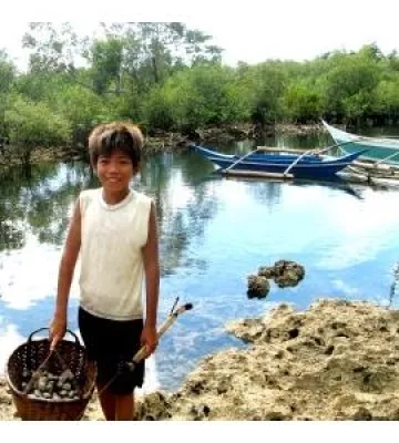 Bild: transcada mit Plan: Wir unterstützen die Camote-Inseln