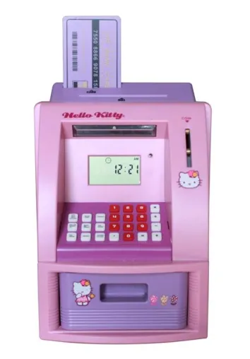 Hello Kitty™ ATM Geldautomat (Lizenznehmer Technaxx) Bild: Hello Kitty™ ATM Geldautomat (Lizenznehmer Technaxx)