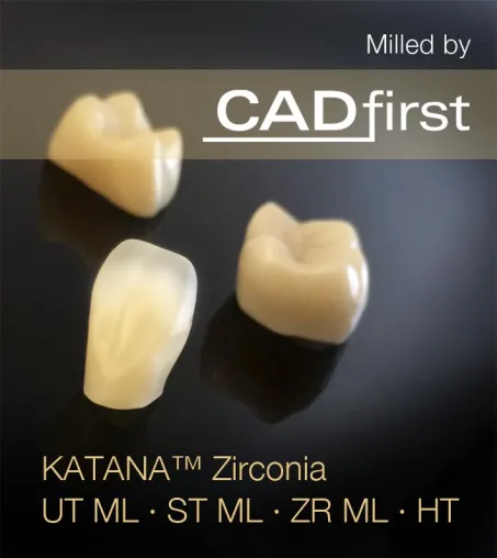 CADfirst Dental verarbeitet die komplette KATANA™ Zirkonoxid-Linie Bild: CADfirst Dental verarbeitet die komplette KATANA™ Zirkonoxid-Linie