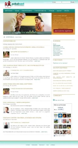 Bild: enkelnavi.de: Portal für Großeltern mit Expertenblog „Geld und Recht“