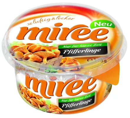 Bild: Limitierter Frischkäse-Genuss: miree Pfifferlinge setzt das erfolgreiche Konzept „nur für kurze Zeit“ fort