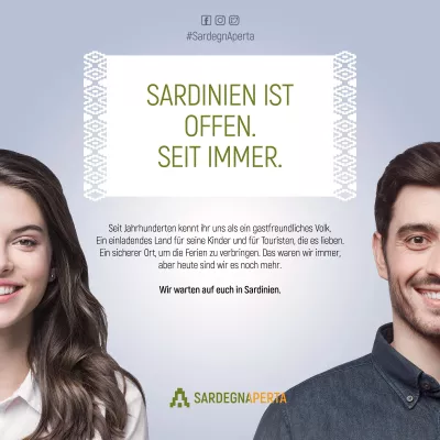 Bild: #SardegnAperta - Einladender, sicherer und gastfreundlicher denn je.