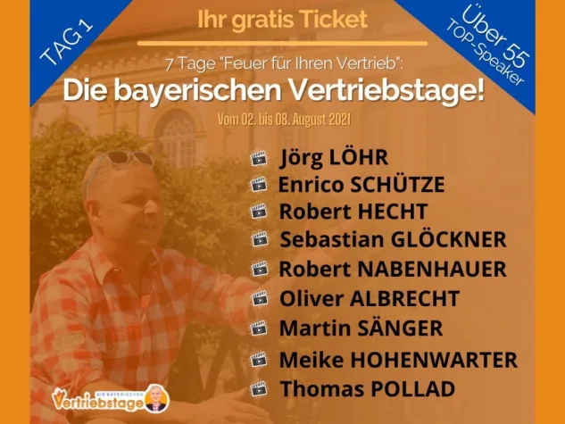 Bild: O´zapft is! Tag 1: Heute starten "Die bayerischen Vertriebstage" von Uwe Rieder, der bayerische Vertriebsfreak