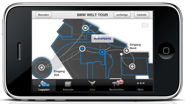 Bild: BMW Welt auf dem iPhone