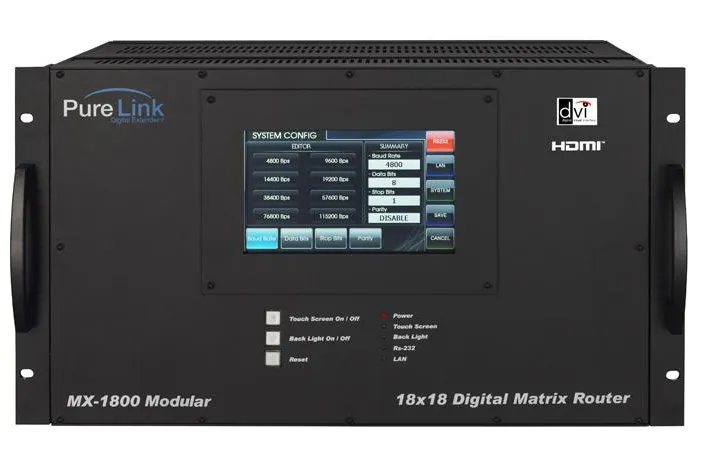 Bild: PureLink präsentiert bahnbrechende modulare und digitale Maxtrix-Router Serie für HDMI und DVI