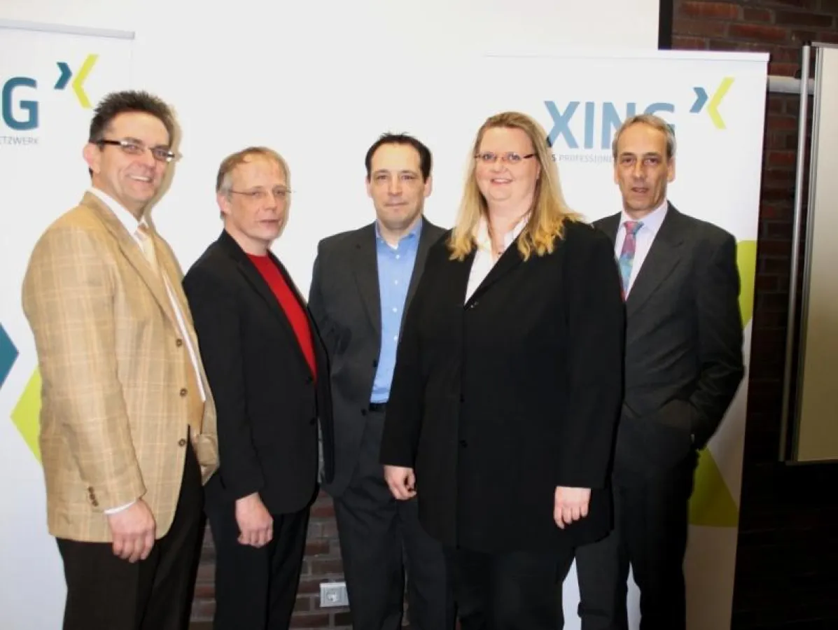 Moderatorenteam v.l. Joachim Kroll, Frank Milkert, Andreas Swete, Birte Kahlen, Michael Andersen