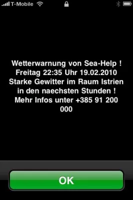 Bild: SeaHelp sorgt für Sicherheit: Skipper werden per SMS über plötzlich auftretende Unwetter informiert