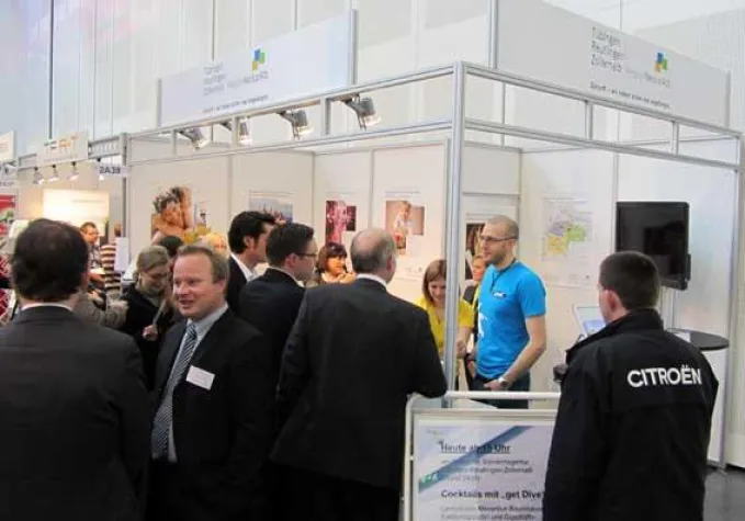 Bild: Gründermesse NewCome: Besucheransturm bei der Standortagentur Neckar-Alb