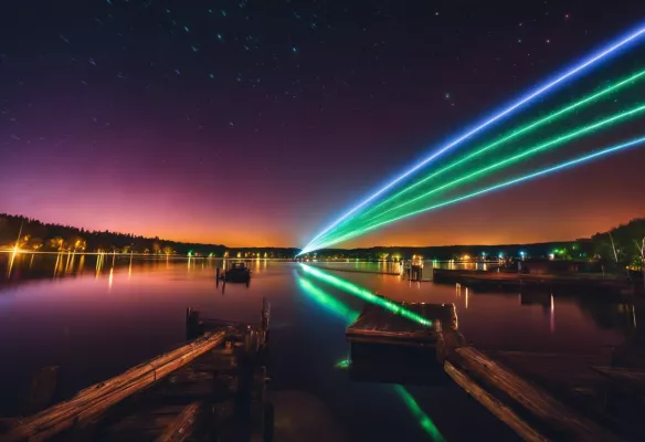 Bild: Lasershow als Alternative für Feuerwerk