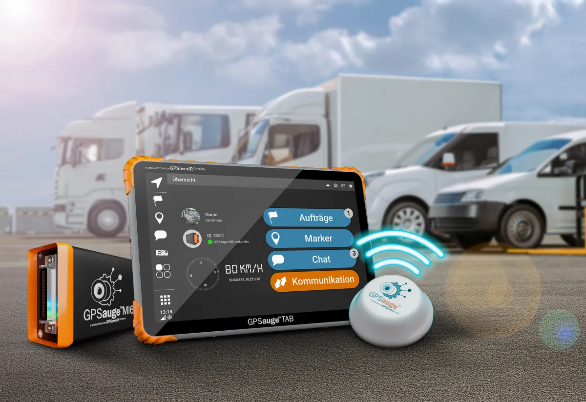 GPSoverIP bietet moderne Telematiklösungen für Pkw, Transporter und schwere Lkw. (© GPSoverIP)