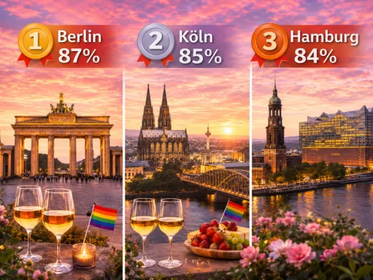 Bild: Sie-sucht-Sie.de ordnet zehn deutsche Städte für lesbische Frauen ein
