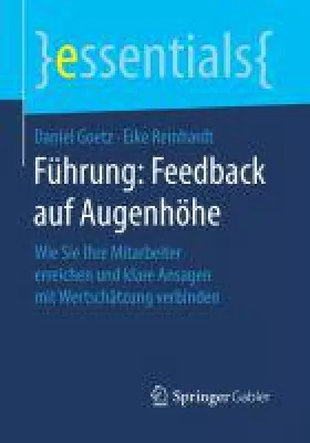 Bild: Feedback auf Augenhöhe - Buch-Neuerscheinung (Business-Essential Springer Gabler)