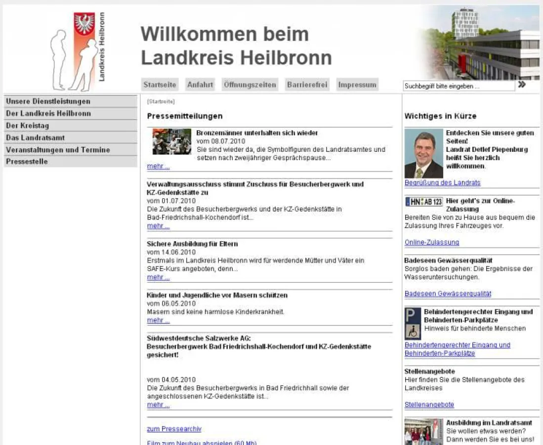 Neuer Internetauftritt des Landkreises Heilbronn