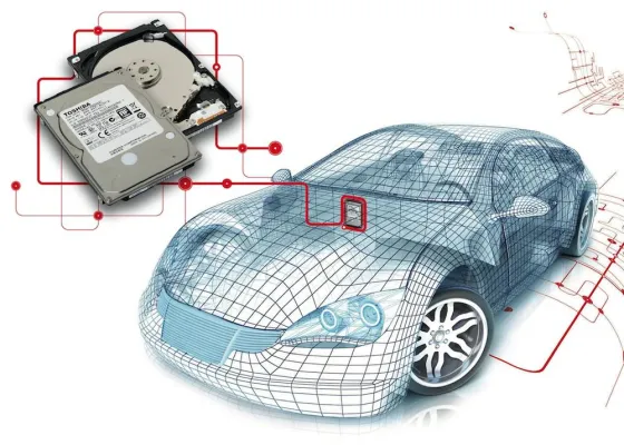 Bild: Toshiba kündigt weltweit erste Automotive-HDD mit 320 GB an