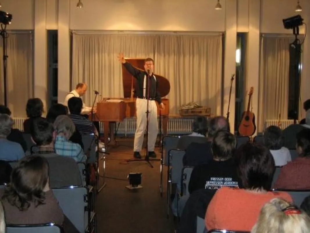 Duo Camillo bei ihrem Auftritt in Neu-Ulm