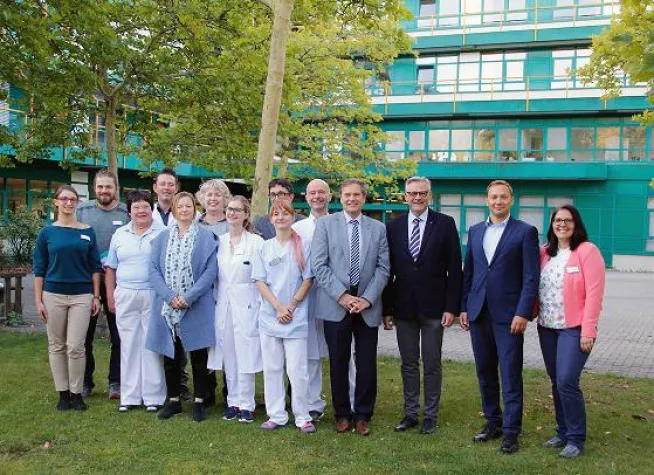 Bild: Patienten- und Pflegebeauftragter auf Stippvisite im Krankenhaus Rummelsberg