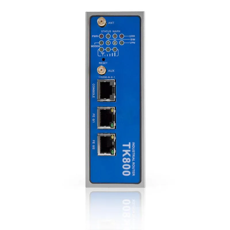 LTE Router für die Hutschienenmontage mit Dual SIM und externen Antennen