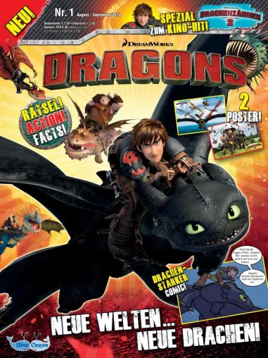 Bild: Neue Action in der Welt von Berk: Blue Ocean bringt die furchtlosen DRAGONS an den Kiosk