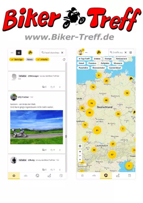 Biker-Treff App: Ein Must–have für alle Motorradfahrer Bild: Biker-Treff App: Ein Must–have für alle Motorradfahrer