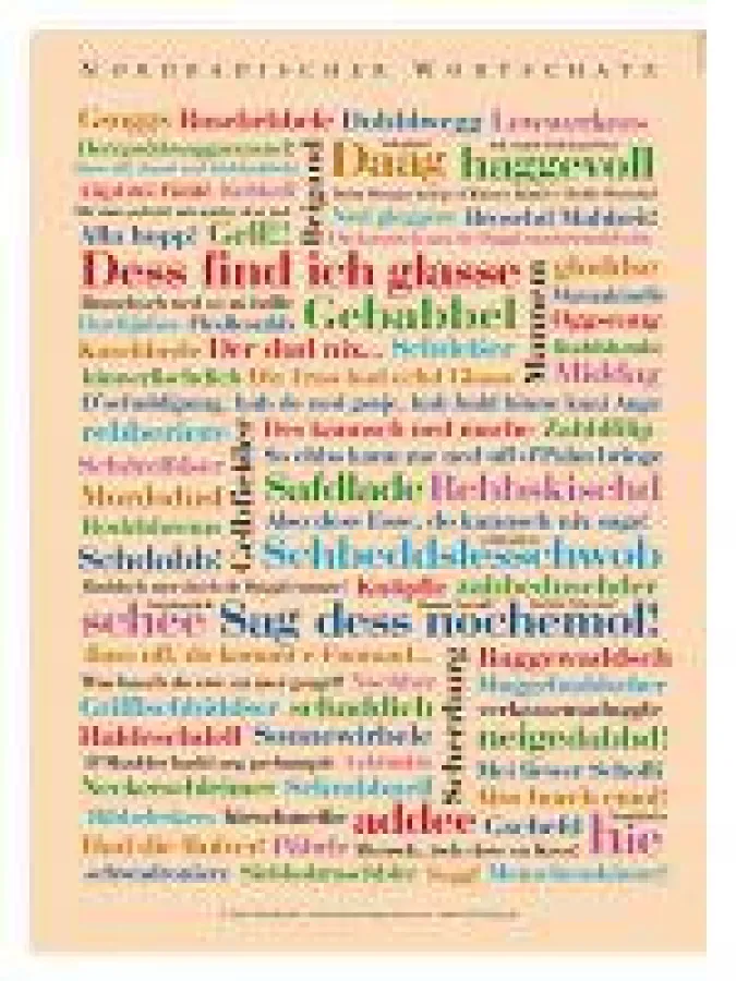 Typografisch originell gestaltet. Das Wörter-Poster im Format 30x40 cm und 50x70 cm