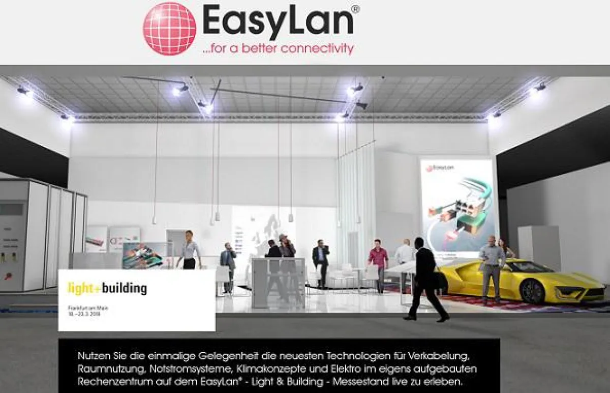 Darstellung des Messestandes auf der Light and Building (c) ZELLNER GmbH