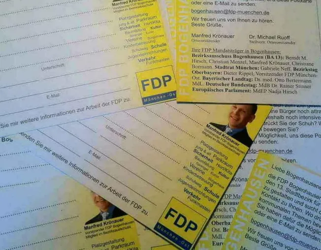 FDP München-Bogenhausen startet Aktion zu mehr Bürgerbeteiligung Bild: FDP München-Bogenhausen startet Aktion zu mehr Bürgerbeteiligung