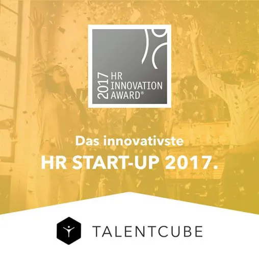 Talentcube gewinnt HR Innovation Award der Zukunft Personal! Bild: Talentcube gewinnt HR Innovation Award der Zukunft Personal!