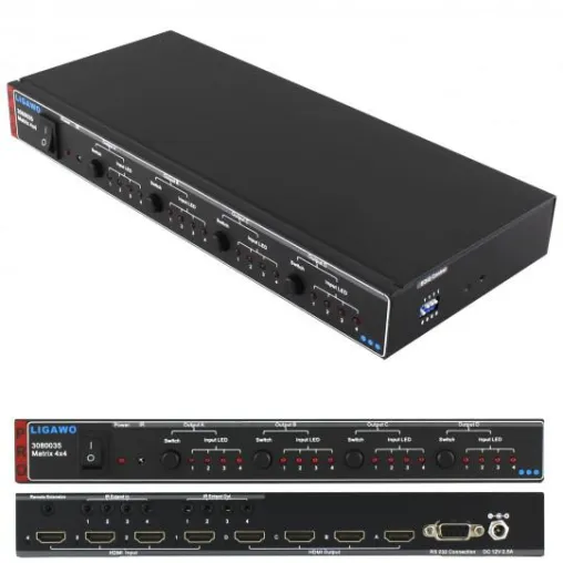 Bild: Ligawo präsentiert eine neue 4x4 HDMI Matrix für professionelle Installationen und Heimkinoanwendungen