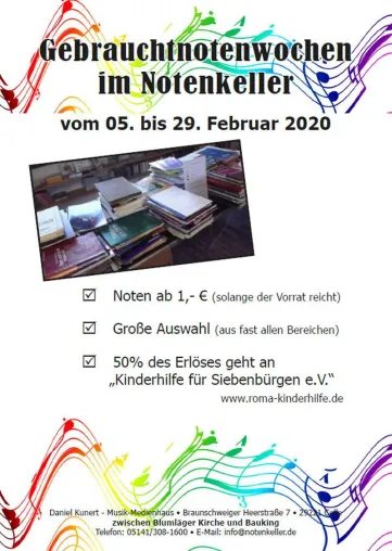 Bild: Gebrauchtnotenwochen im Notenkeller Celle