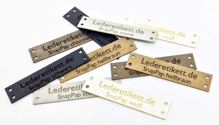 Bild: Labels aus 100% veganem Leder – Jetzt neu bei Lederetikett.de