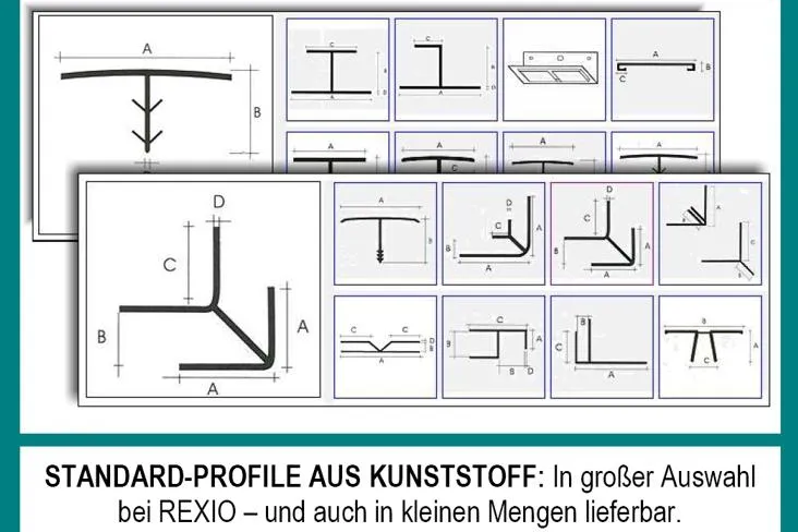 Bild: REXIO setzt neuen Standard - Über 1.000 Kunststoffprofile sofort ab Lager lieferbar