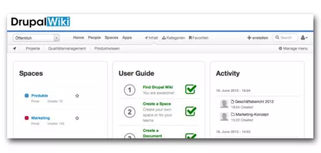 Bild: Drupal Wiki jetzt noch einfacher - neues Release speziell für den Mittelstand
