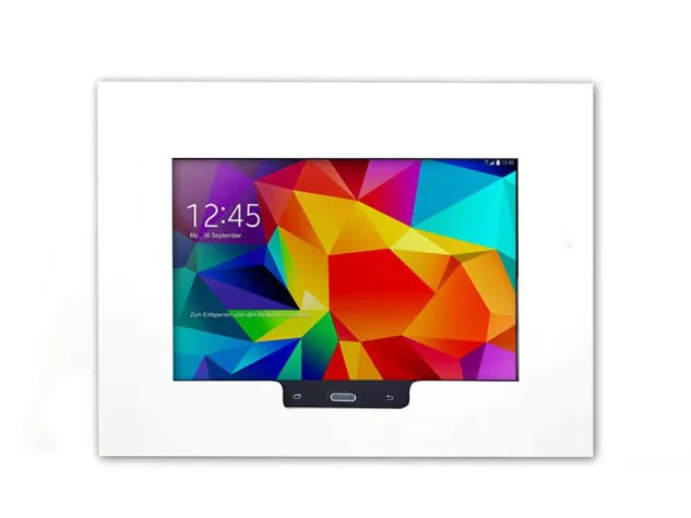Bild: Tablethalterung für den Wandeinbau mit Homebutton-Zugang für das Samsung Galaxy Tab